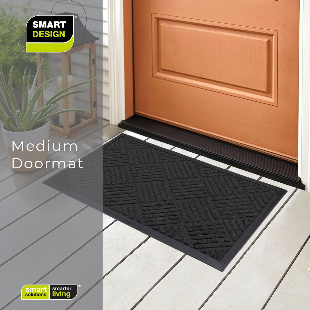 Medium All-Weather Door Mat - Diamond