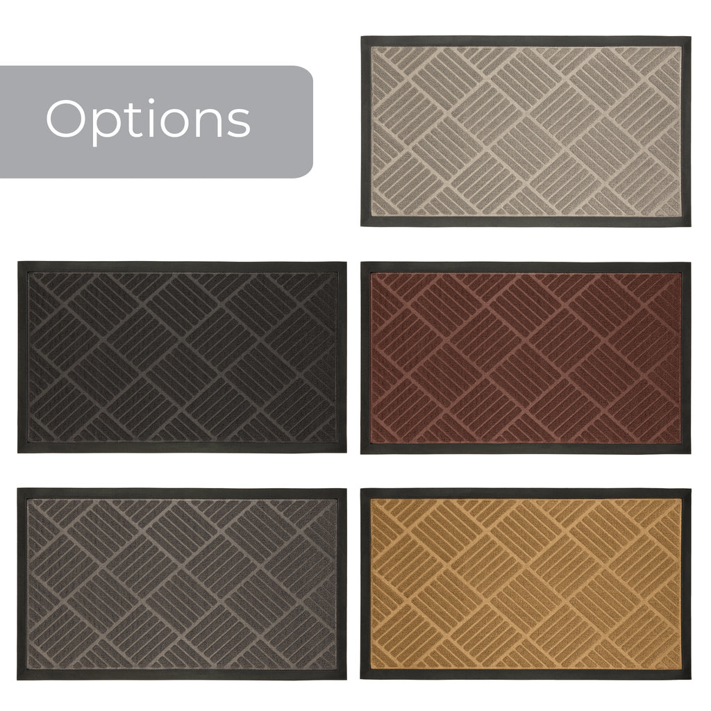 Medium All-Weather Door Mat - Diamond