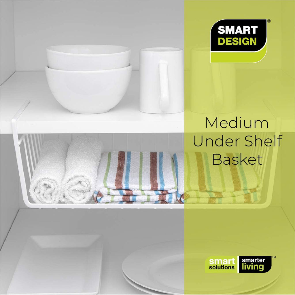 Medium Steel Undershelf Storage Basket