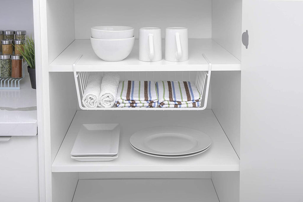 Medium Steel Undershelf Storage Basket