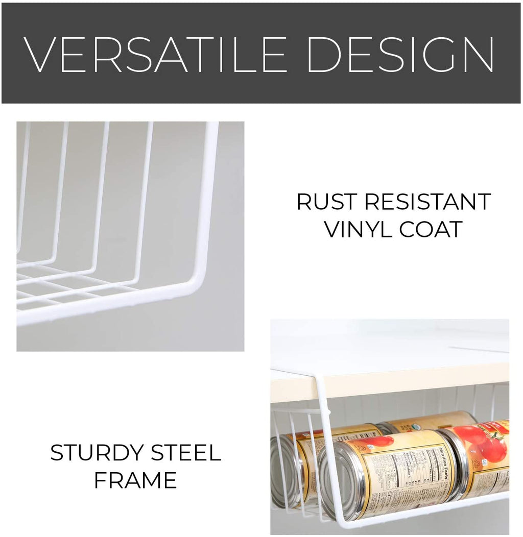 Medium Steel Undershelf Storage Basket