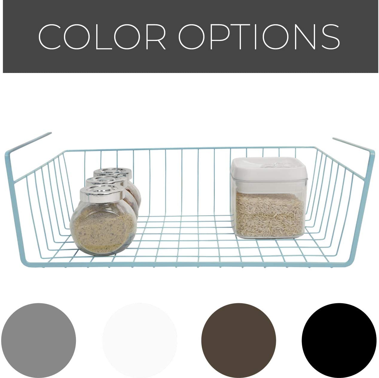 Medium Steel Undershelf Storage Basket