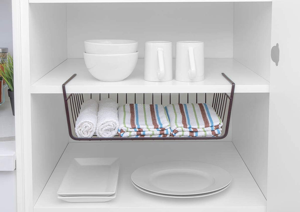 Medium Steel Undershelf Storage Basket