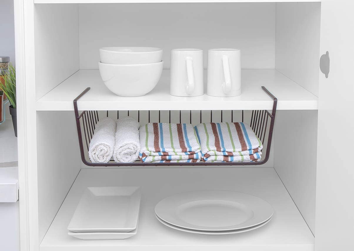 Medium Steel Undershelf Storage Basket