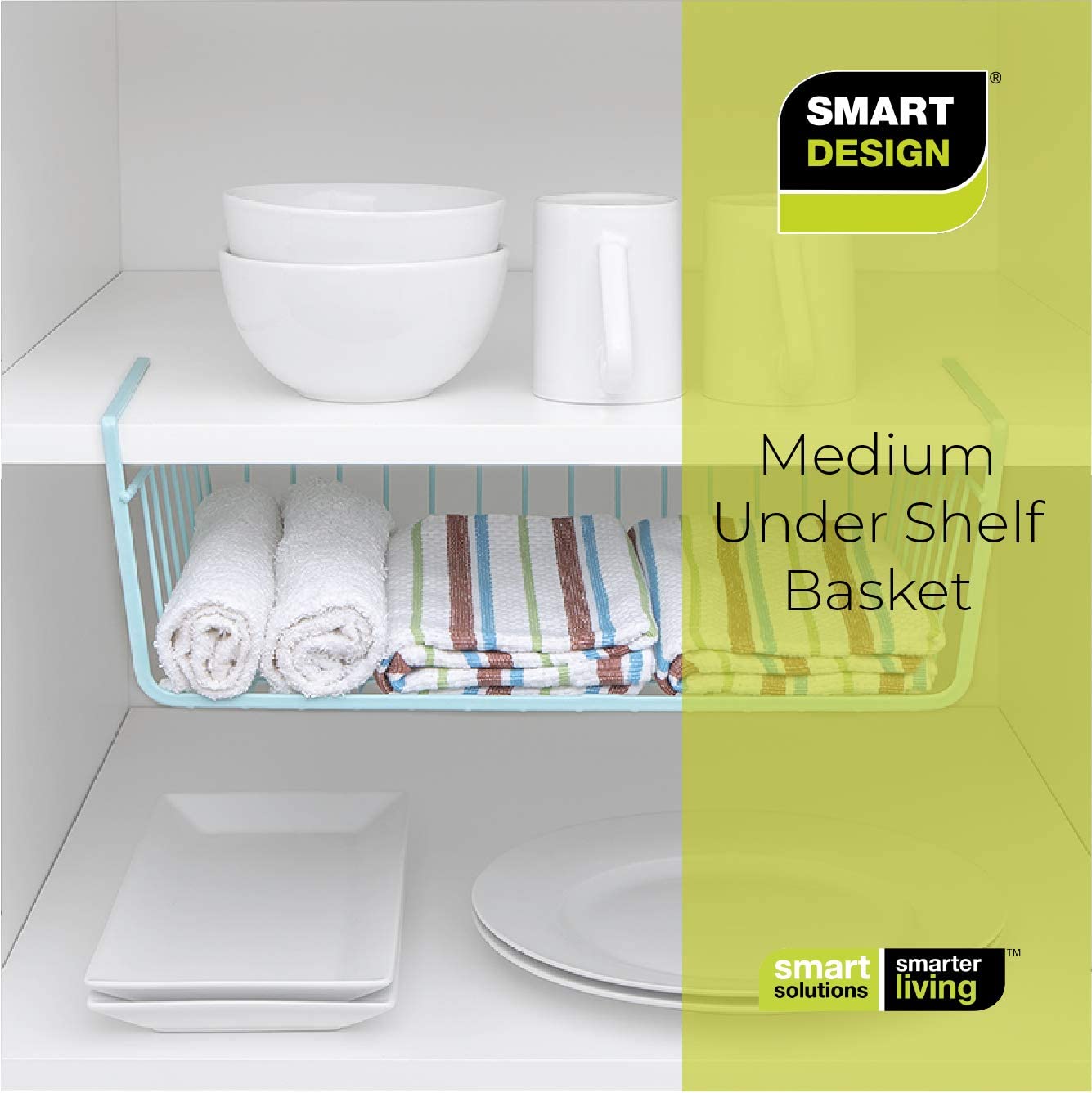 Medium Steel Undershelf Storage Basket
