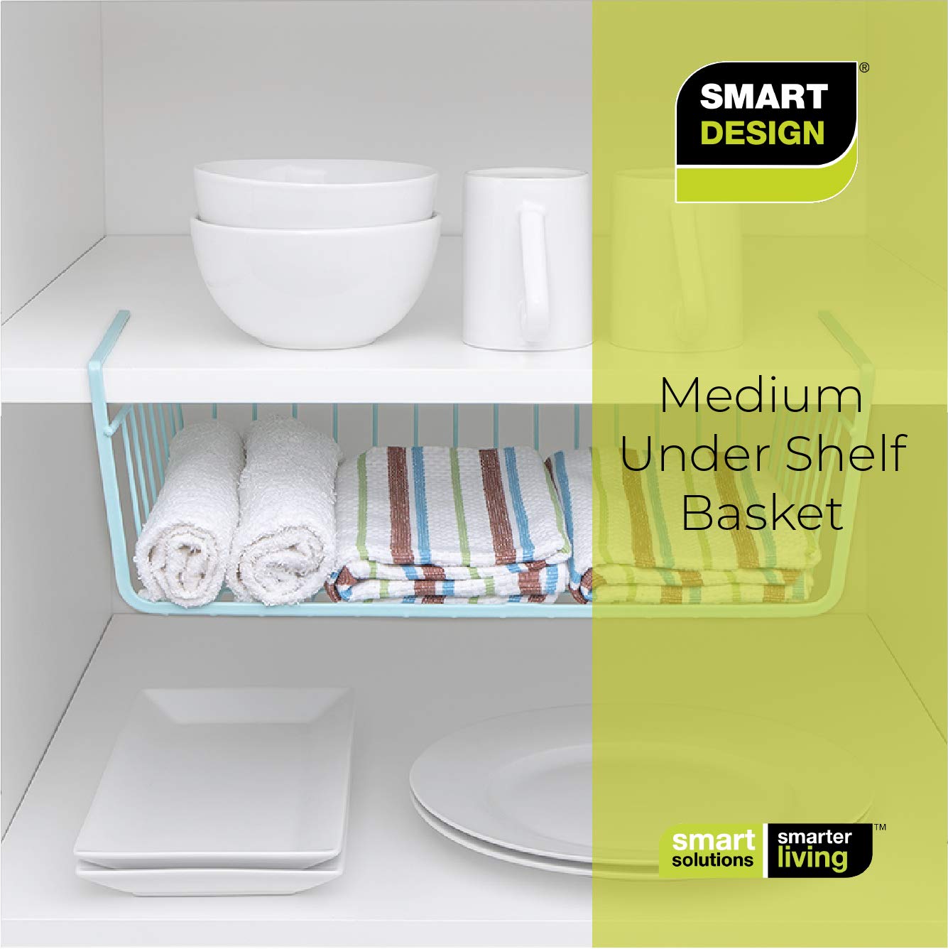 Medium Steel Undershelf Storage Basket