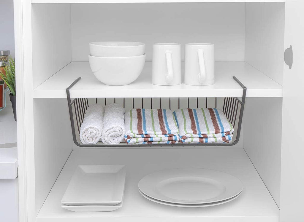 Medium Steel Undershelf Storage Basket