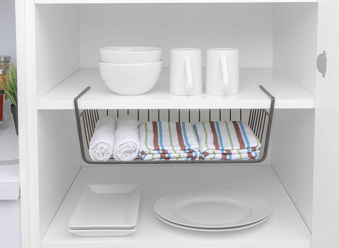 Medium Steel Undershelf Storage Basket