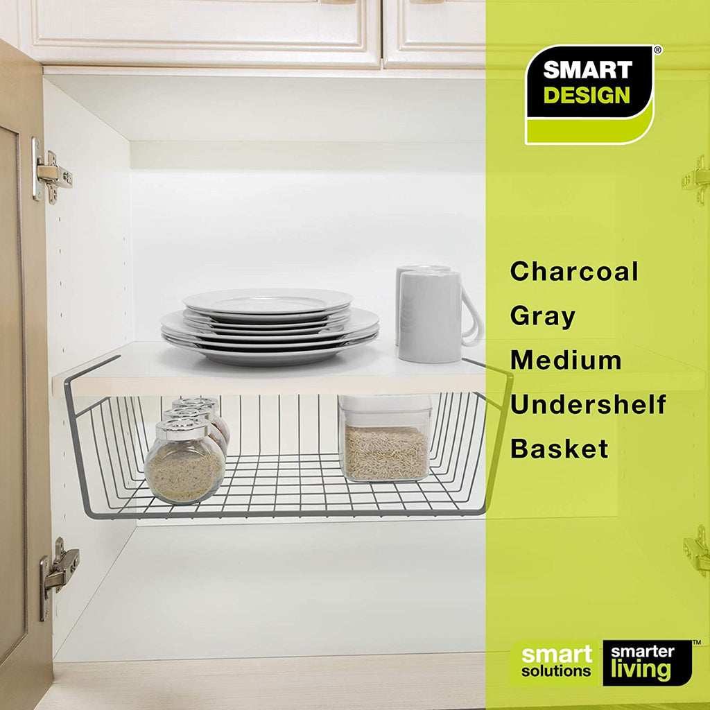 Medium Steel Undershelf Storage Basket