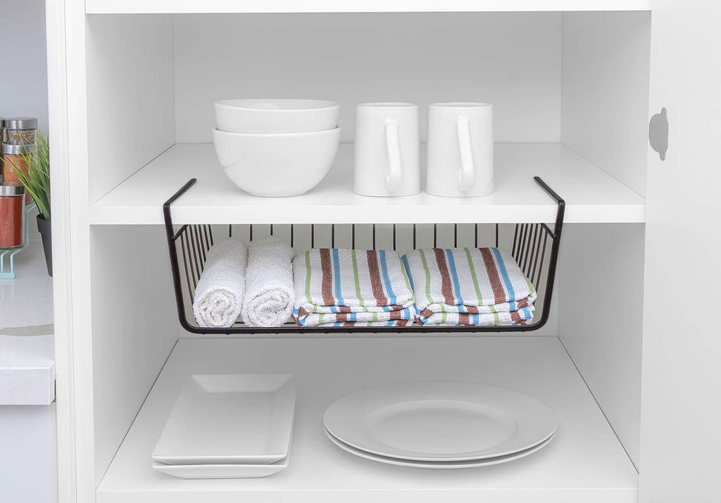Medium Steel Undershelf Storage Basket