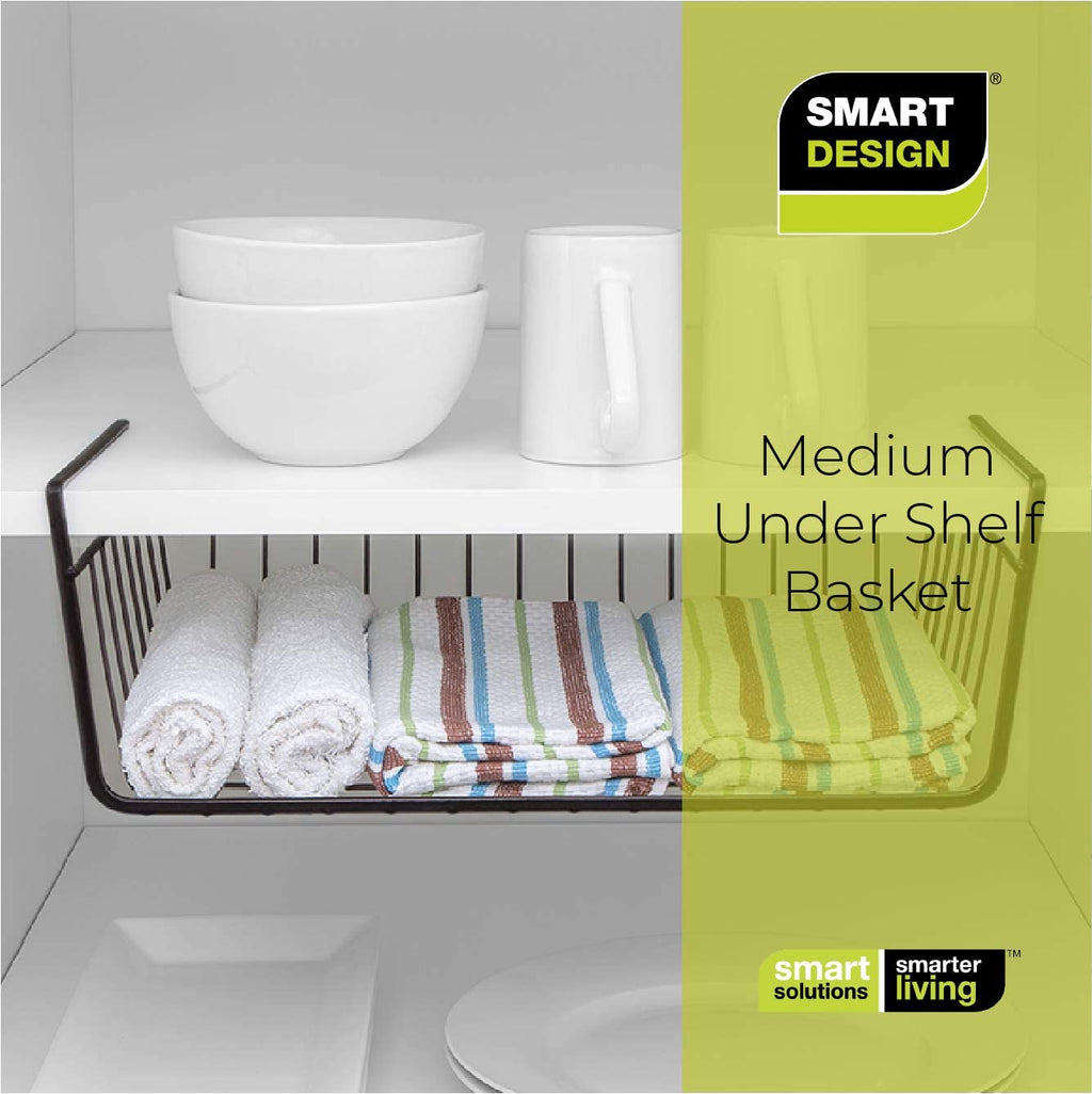 Medium Steel Undershelf Storage Basket