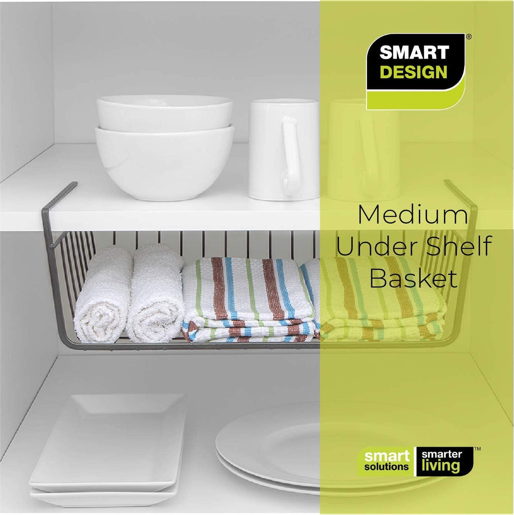 Medium Steel Undershelf Storage Basket