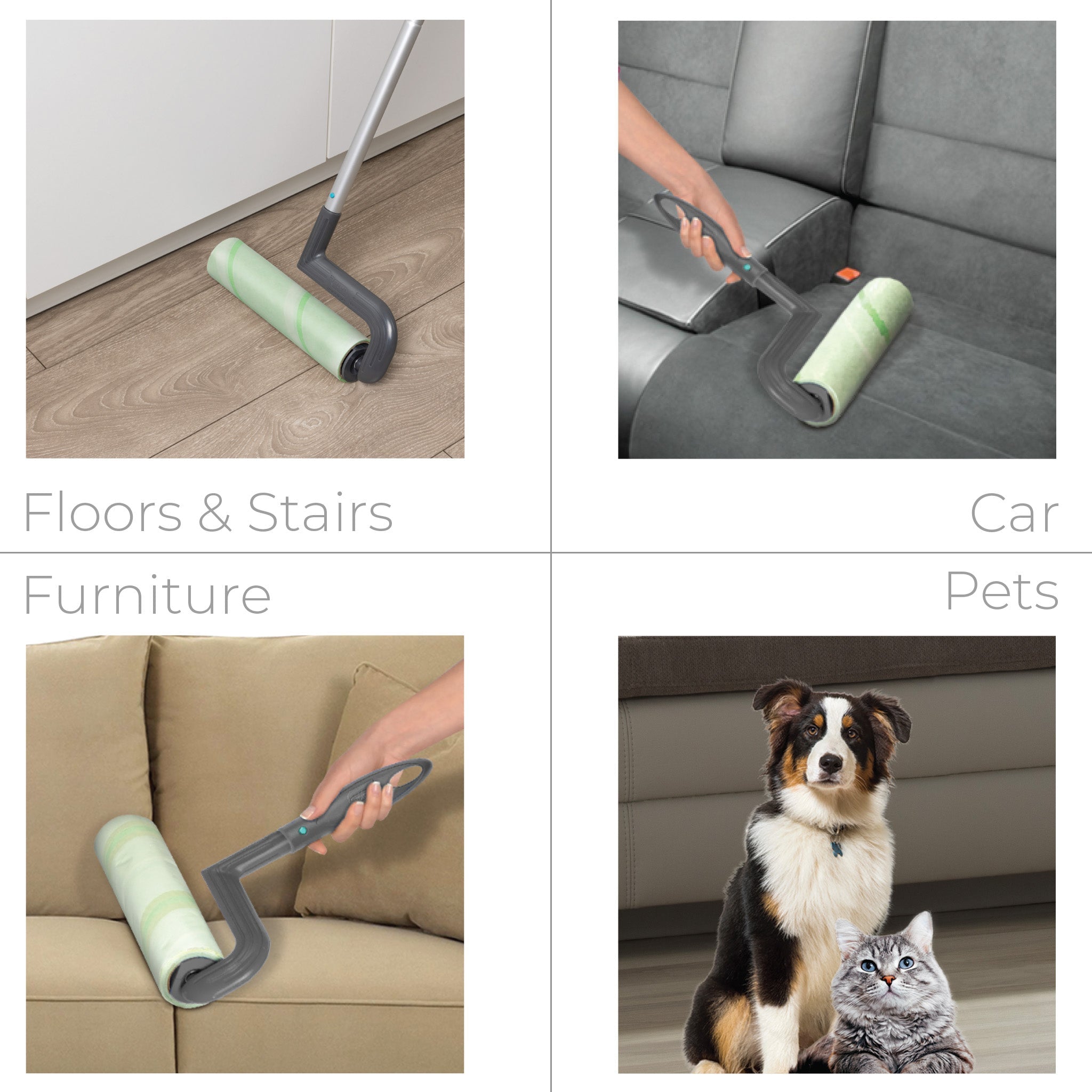Mega Floor Lint Roller Refill - 50 Sheets - Set of 2