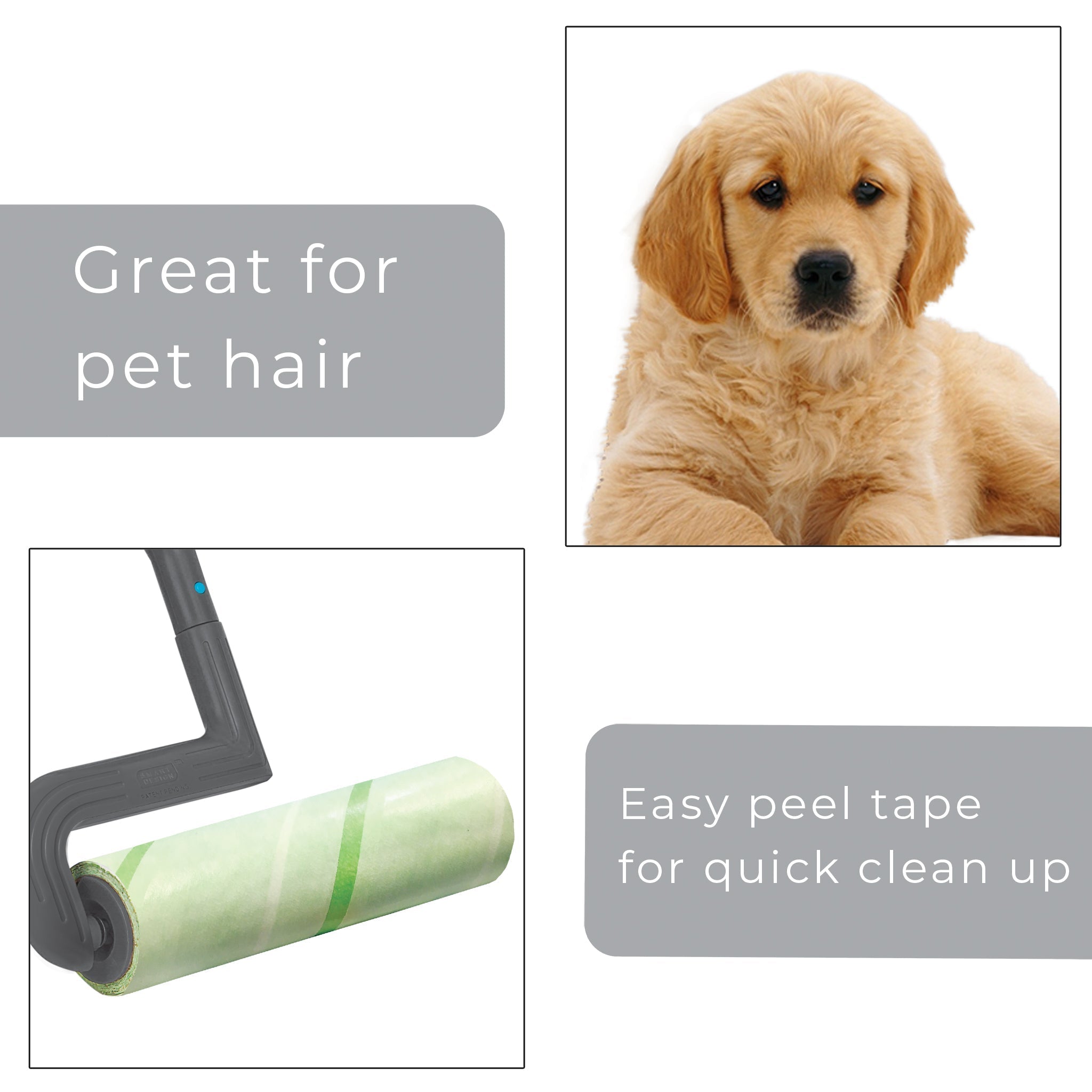 Mega Floor Lint Roller Refill - 50 Sheets - Set of 2