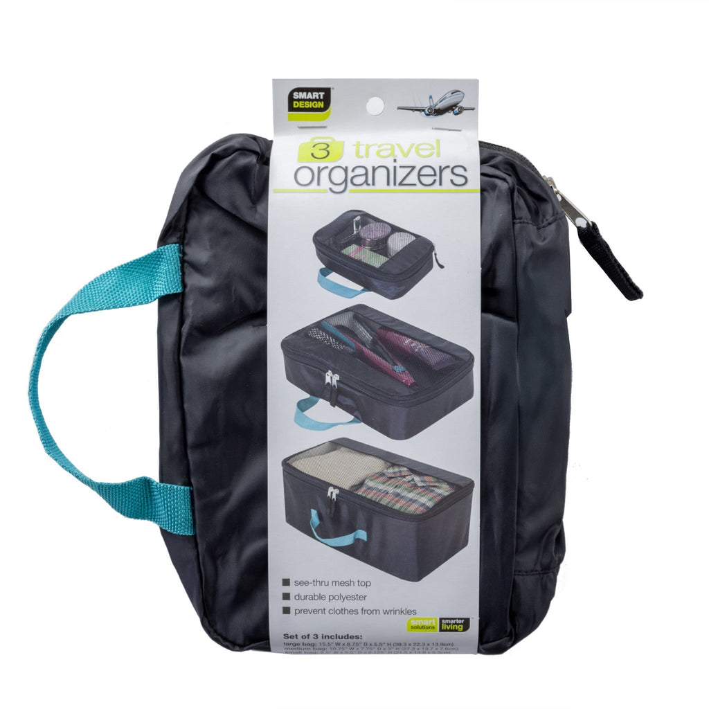 3-Pack Travel Organizer Set
