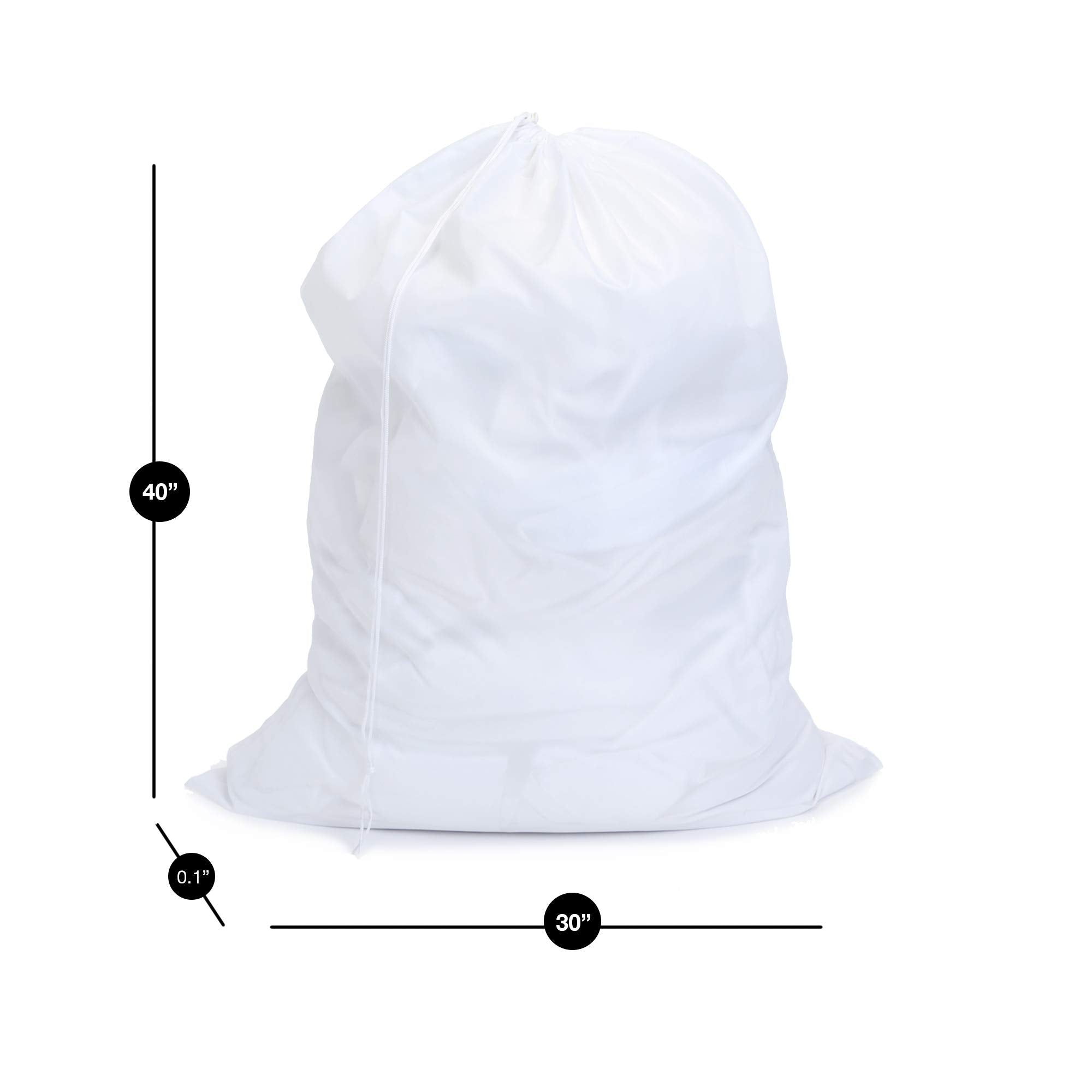 Mesh Laundry Bag with Handle and Push Lock Drawstring - Multiple Options