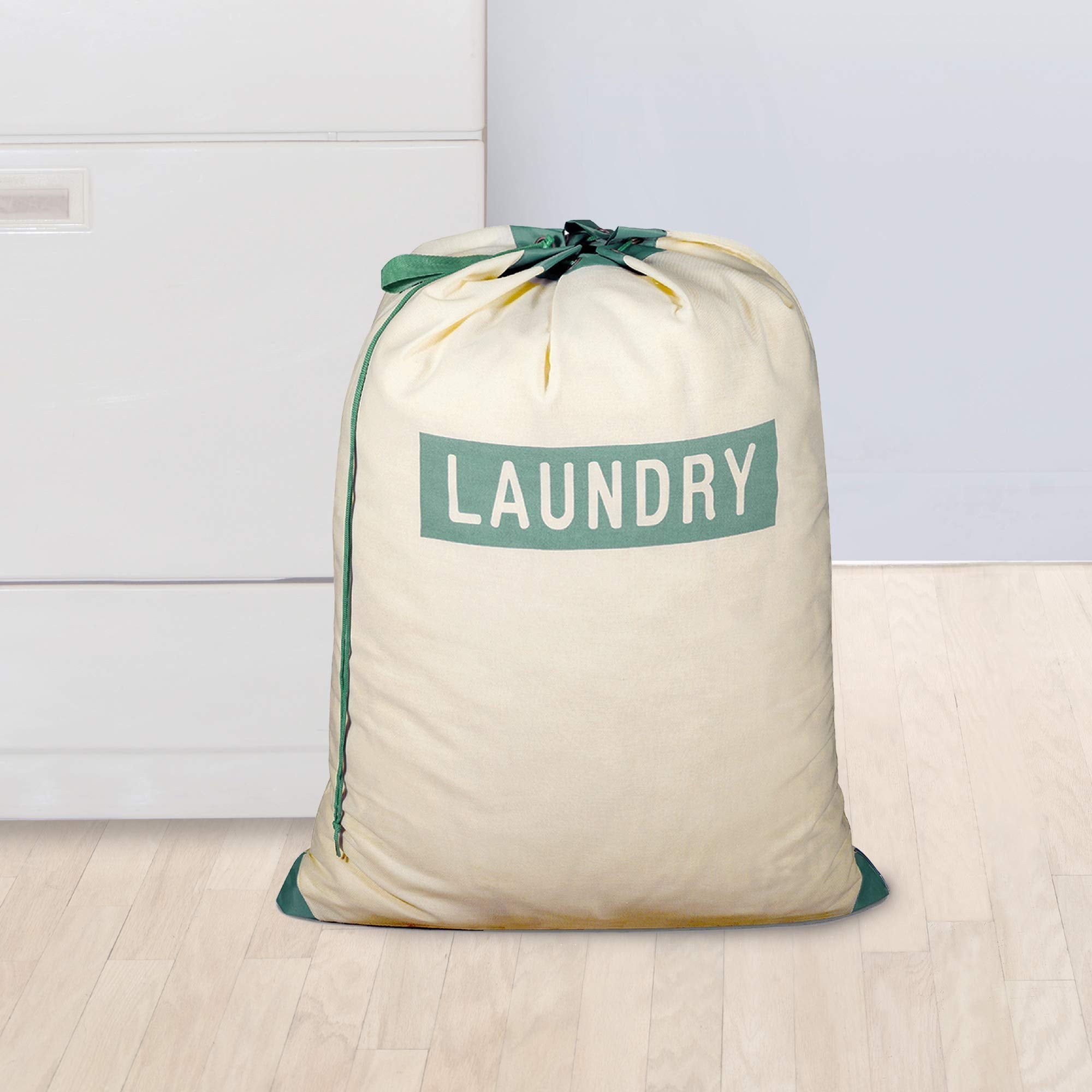 Mesh Laundry Bag with Handle and Push Lock Drawstring - Multiple Options