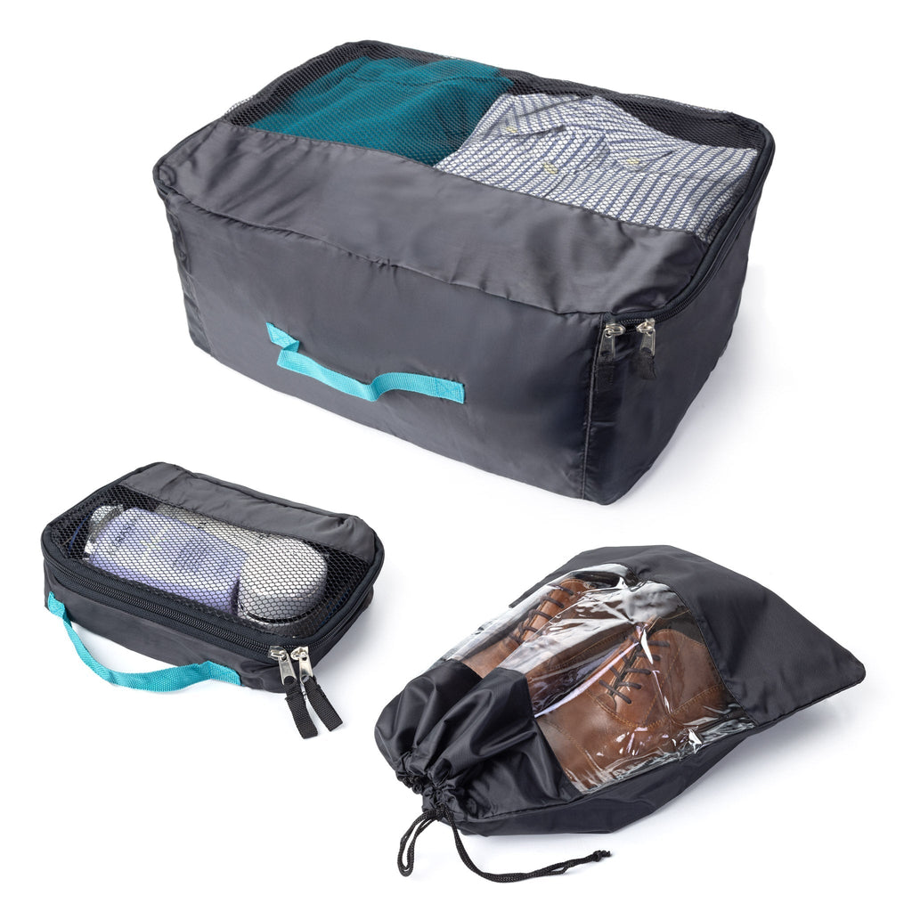 Mesh Travel & Shoe Bag 3-Piece Set
