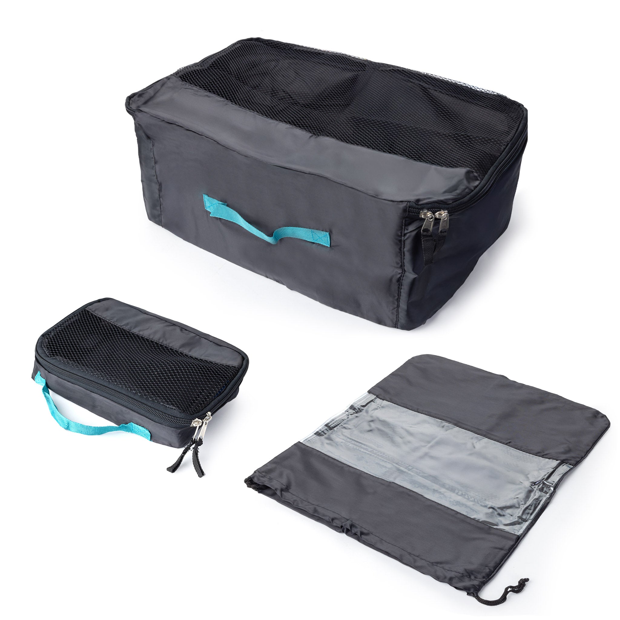 Mesh Travel & Shoe Bag 3-Piece Set
