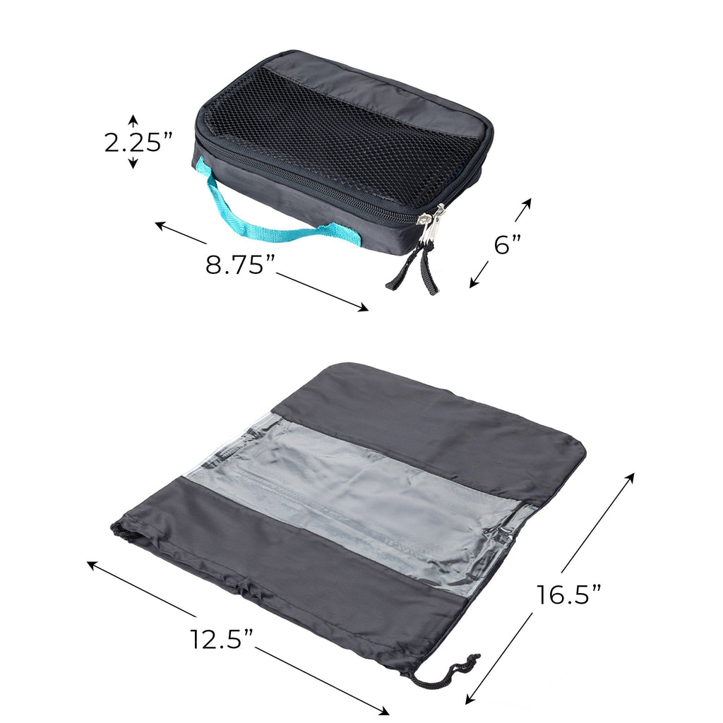 Mesh Travel & Shoe Bag 3-Piece Set