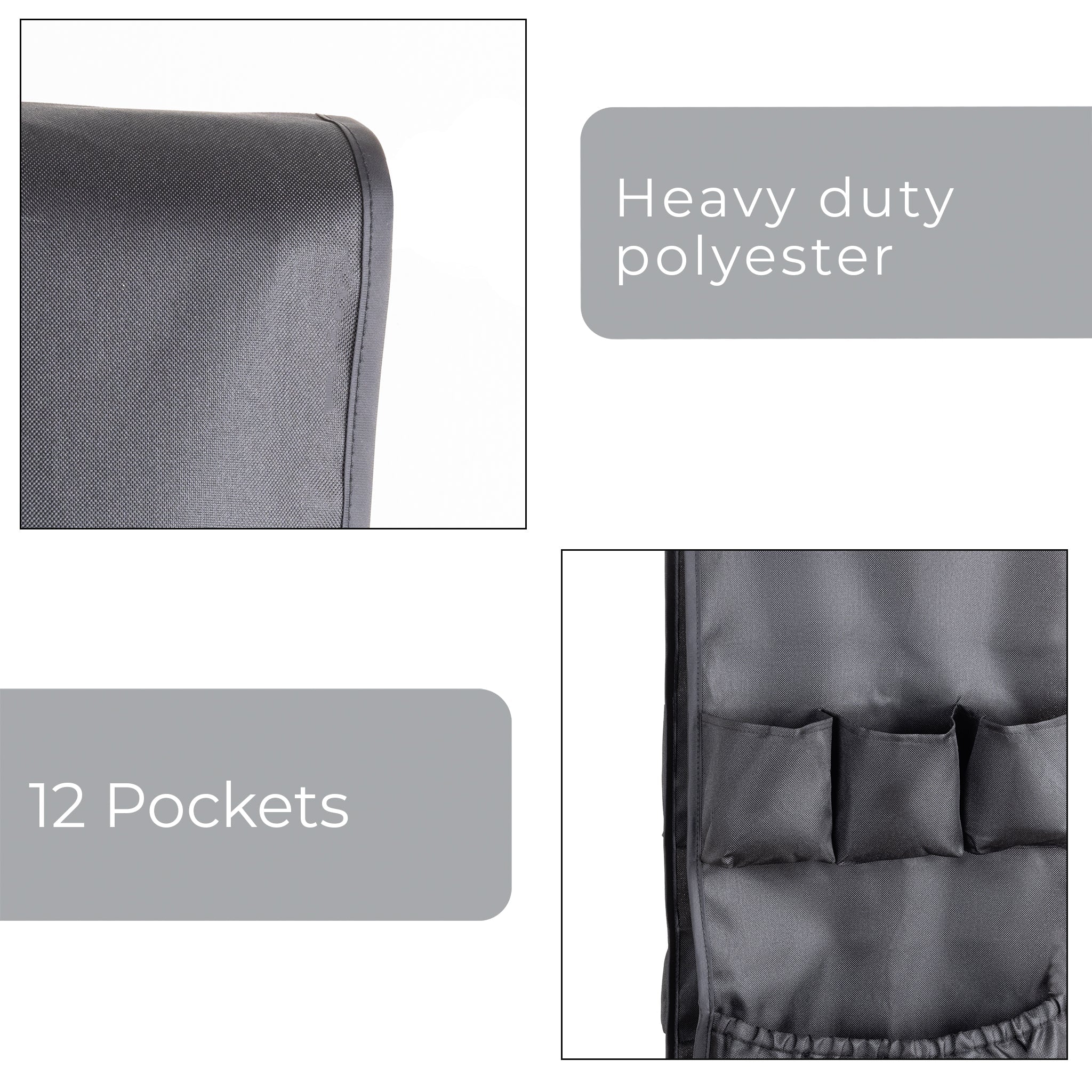 Mini Fridge Organizer with 12 Pockets