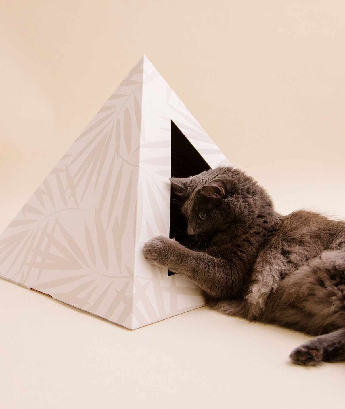 Kitty Kardboard® 'Neutral Palm' Cat Pyramid