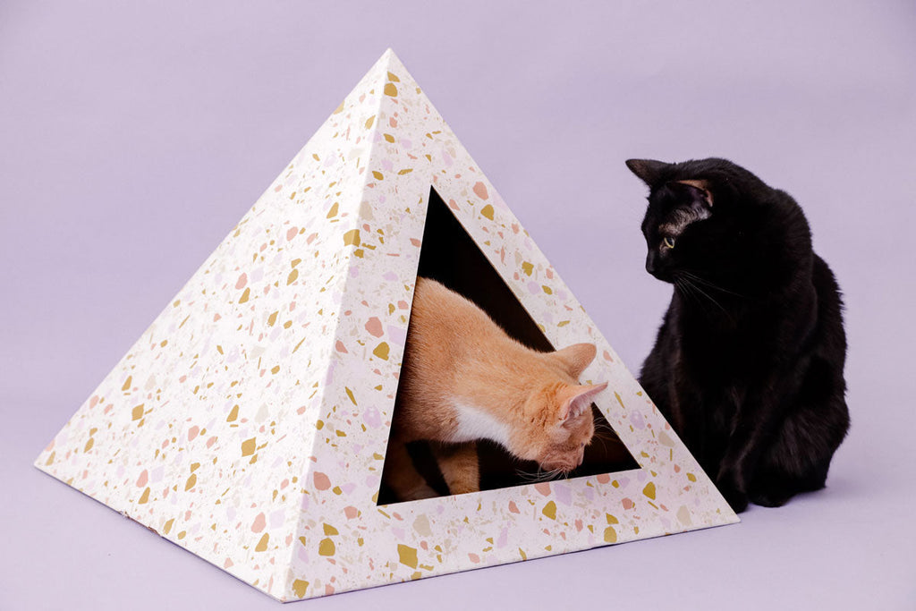Kitty Kardboard® 'Terrazzo' Cat Pyramid