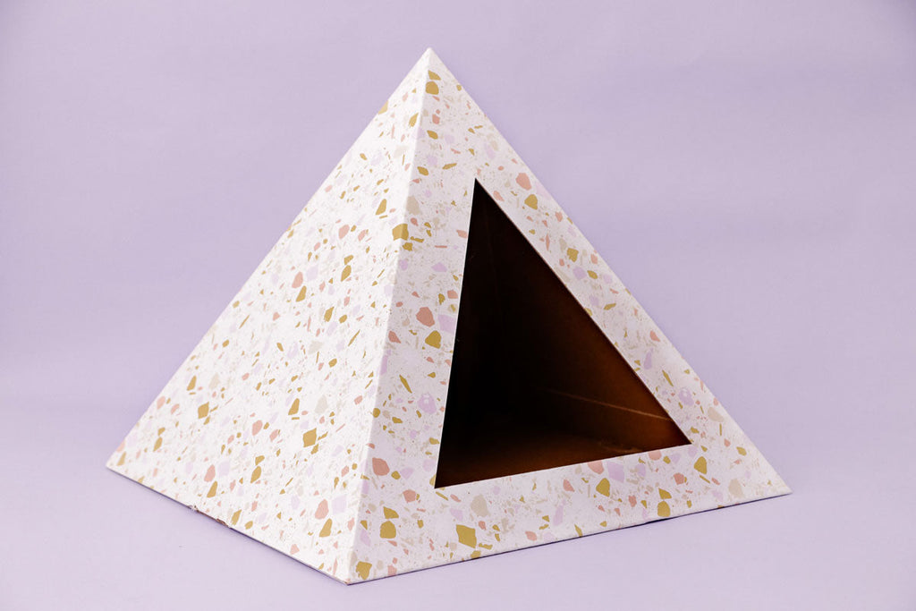 Kitty Kardboard® 'Terrazzo' Cat Pyramid