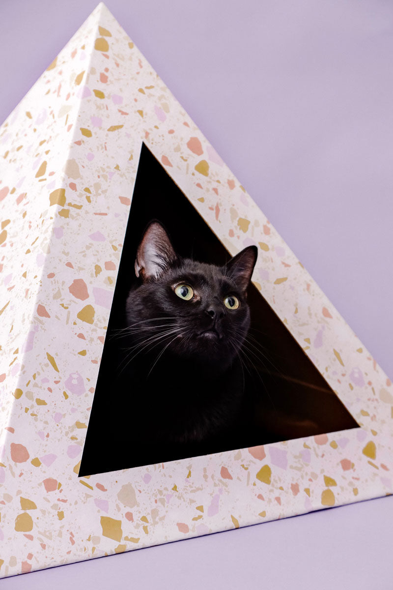 Kitty Kardboard® 'Terrazzo' Cat Pyramid