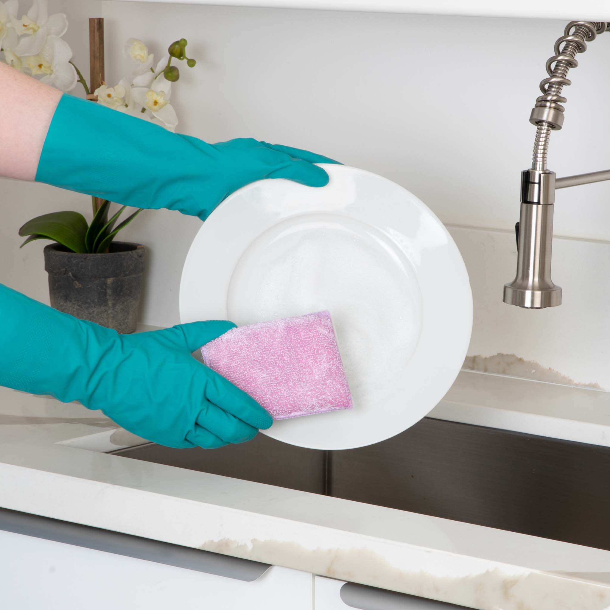 Bamboo Scrub Sponge – Non-Scratch