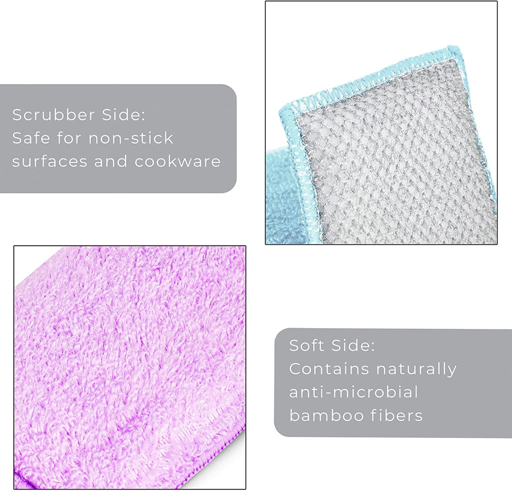 Bamboo Scrub Sponge – Non-Scratch