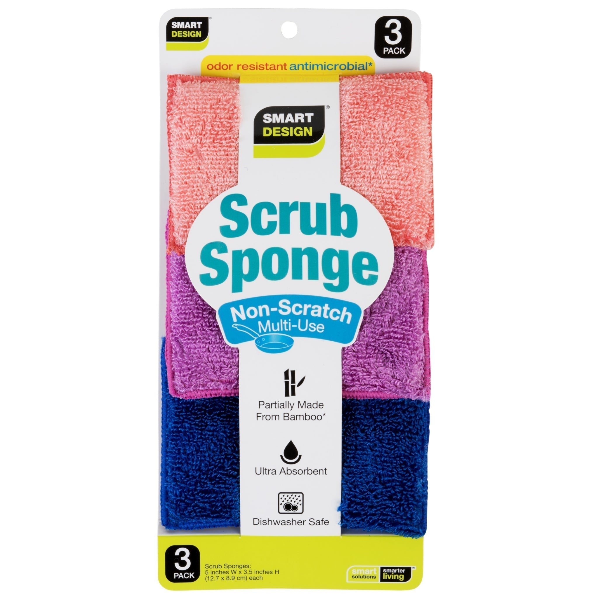 Bamboo Scrub Sponge – Non-Scratch