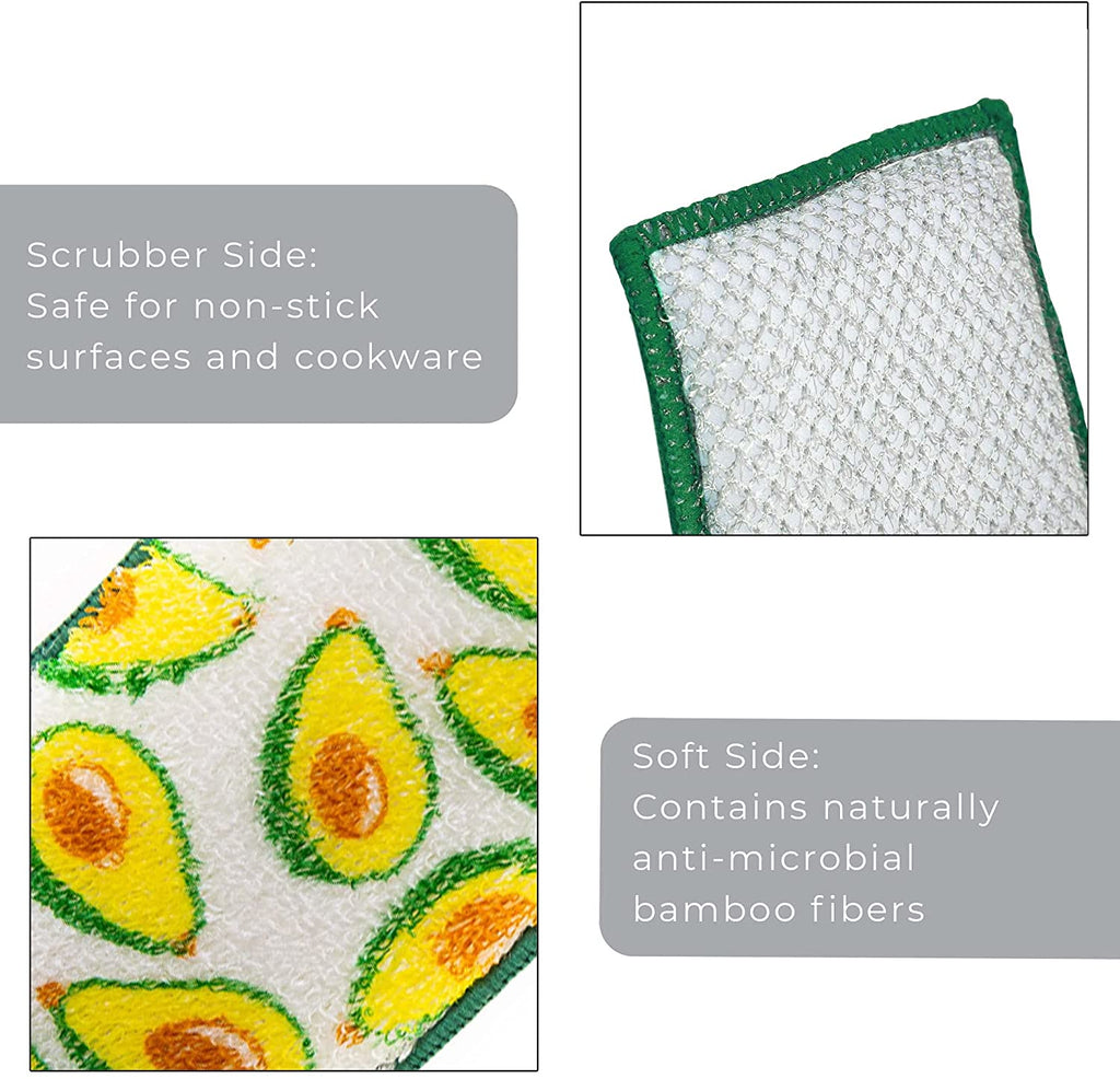 Bamboo Scrub Sponge – Non-Scratch