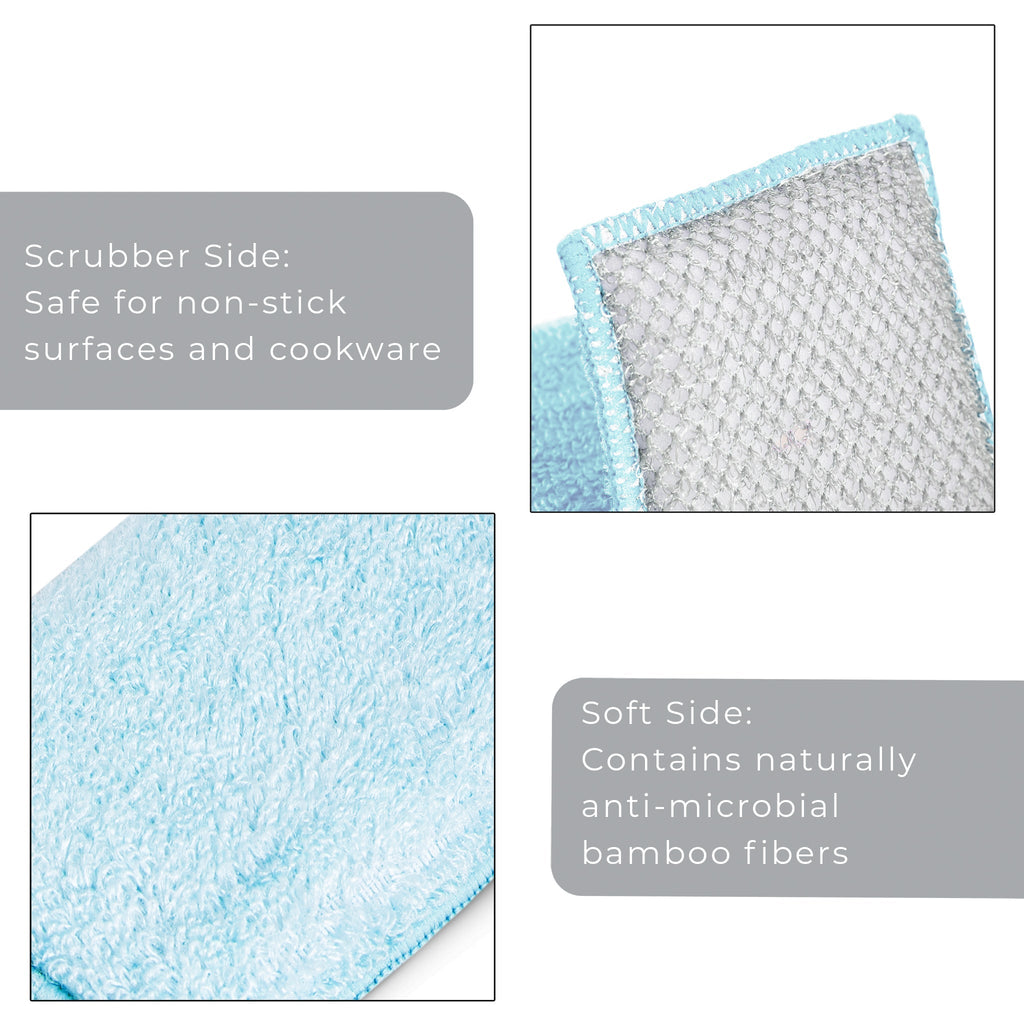 Bamboo Scrub Sponge – Non-Scratch