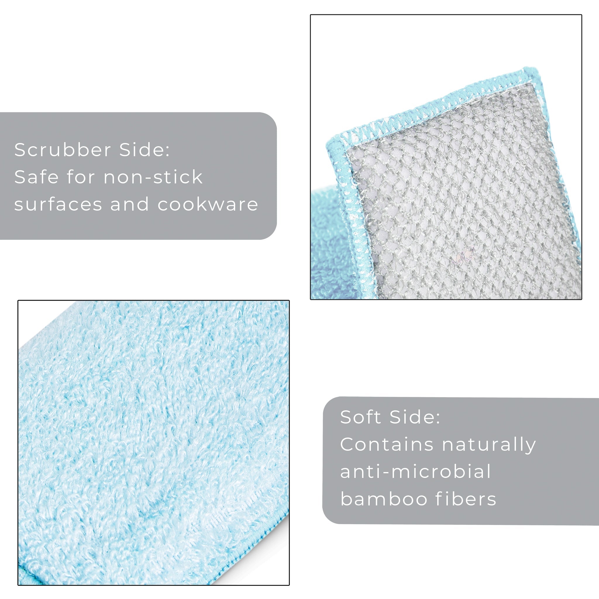 Bamboo Scrub Sponge – Non-Scratch