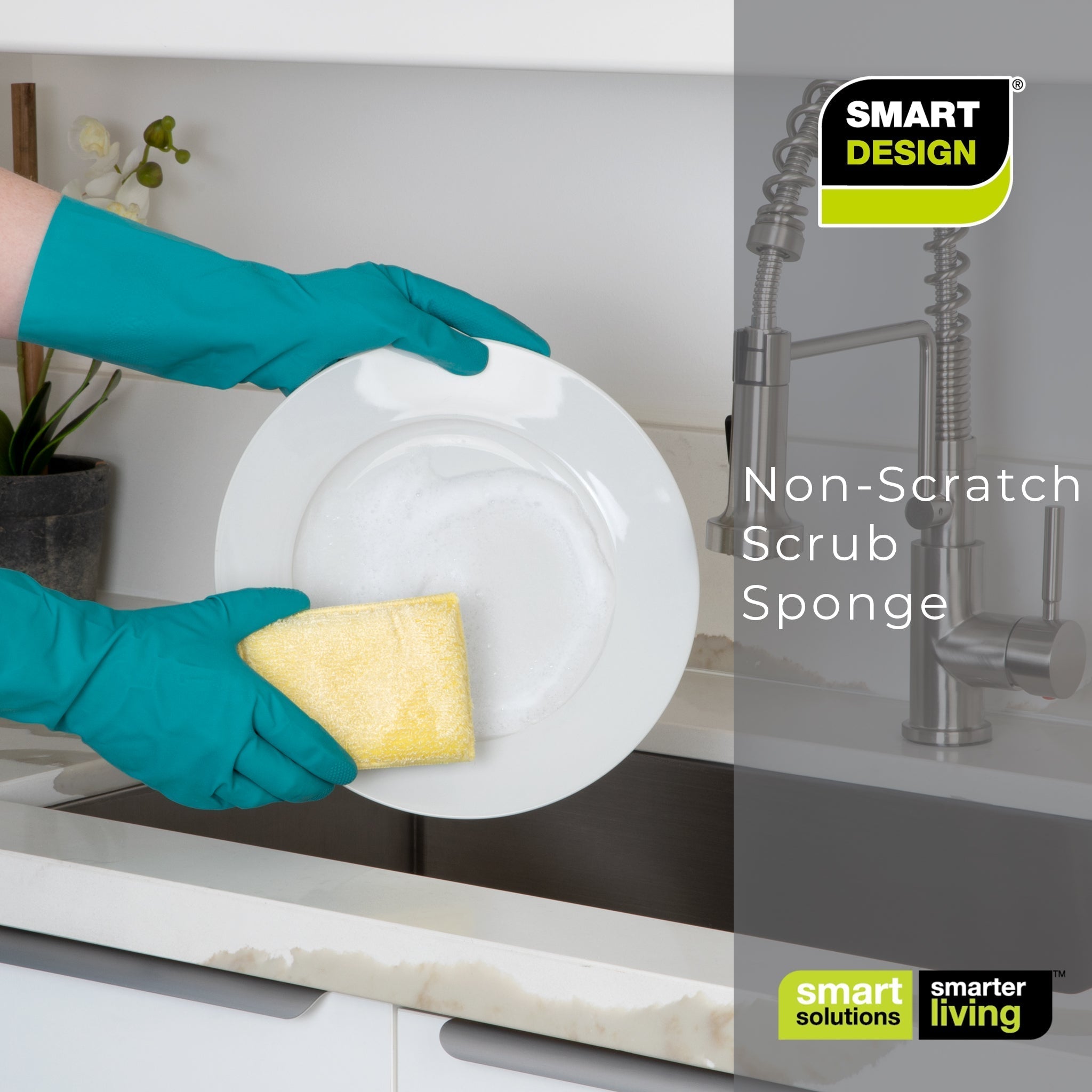 Bamboo Scrub Sponge – Non-Scratch