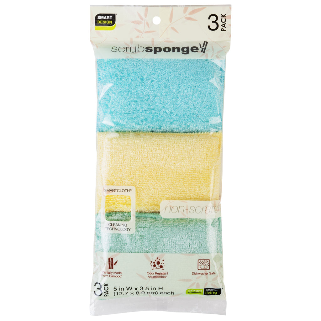 Bamboo Scrub Sponge – Non-Scratch
