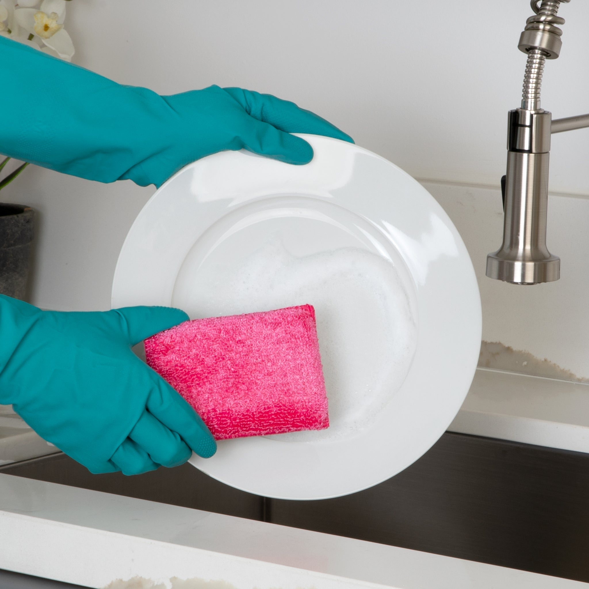 Bamboo Scrub Sponge – Non-Scratch