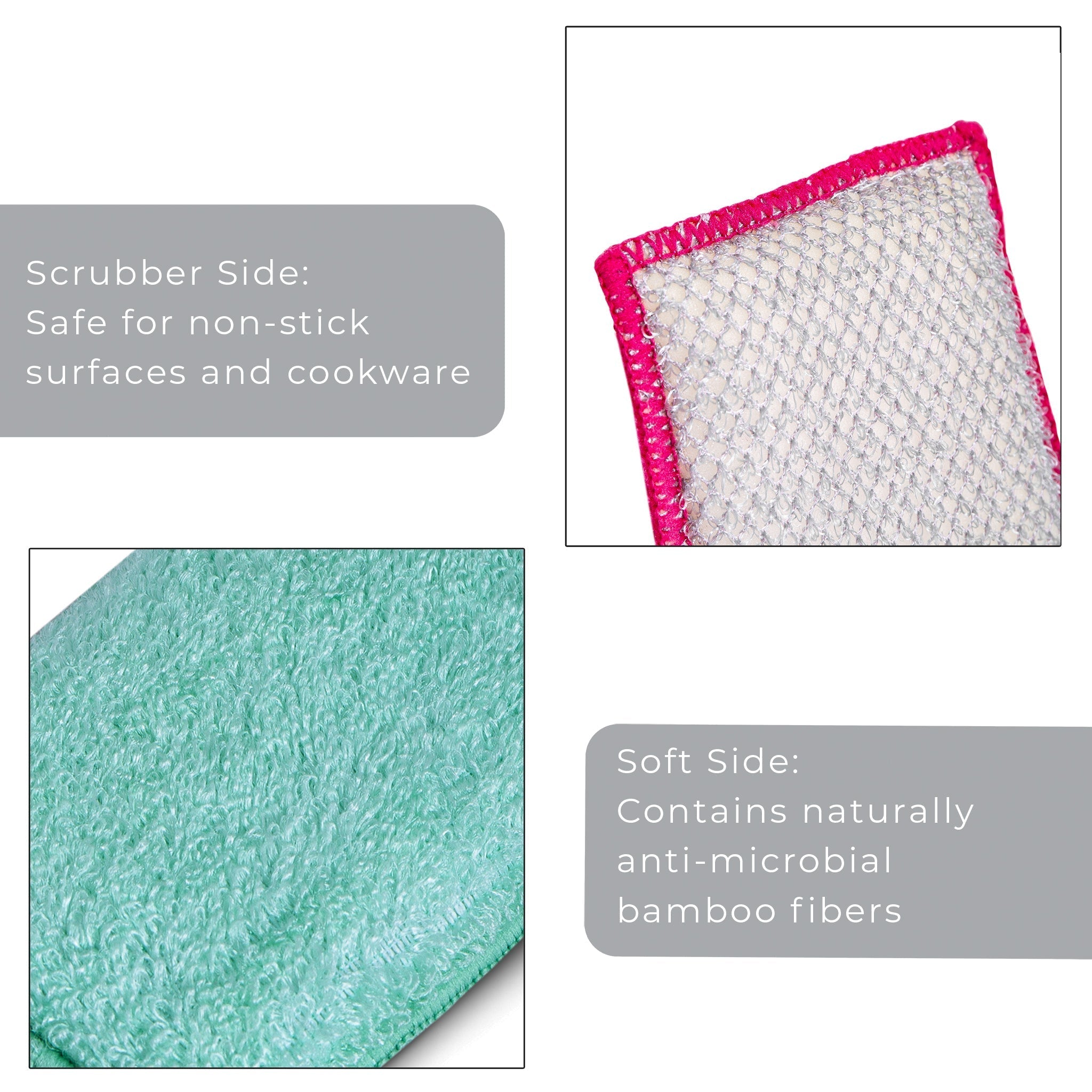 Bamboo Scrub Sponge – Non-Scratch