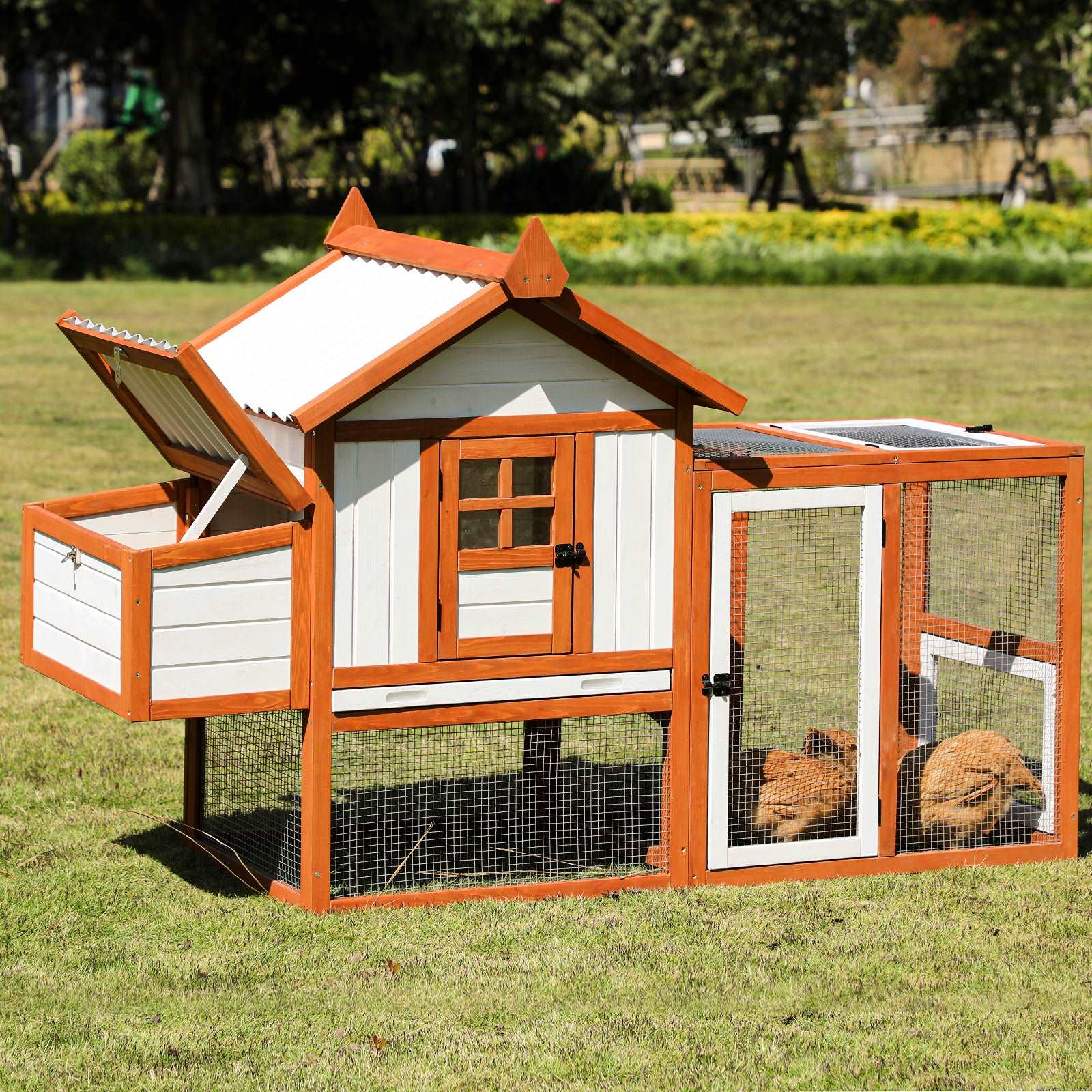 PETSFIT Outdoor Wooden Dog House