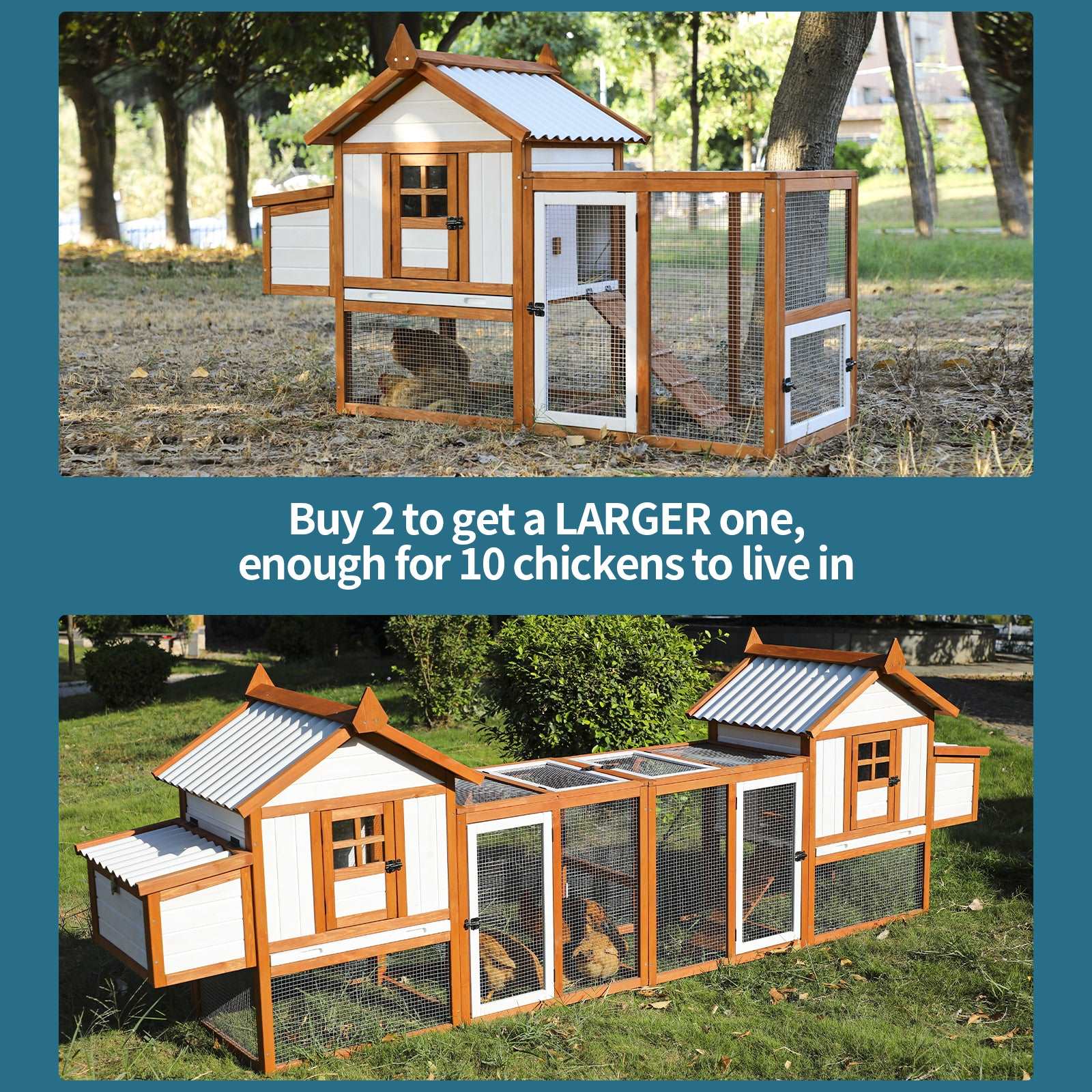 PETSFIT Outdoor Wooden Dog House