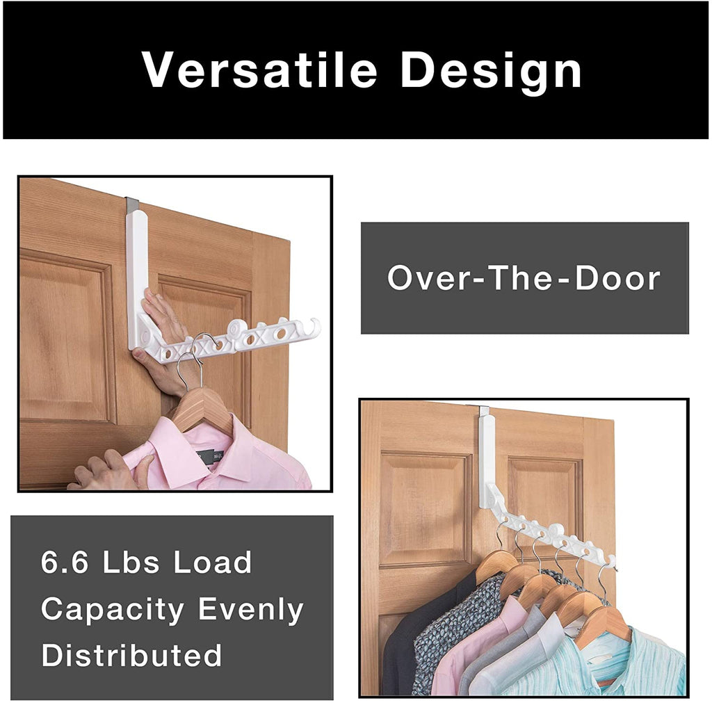 Over-The-Door Hanger Hooks with Expandable Arm