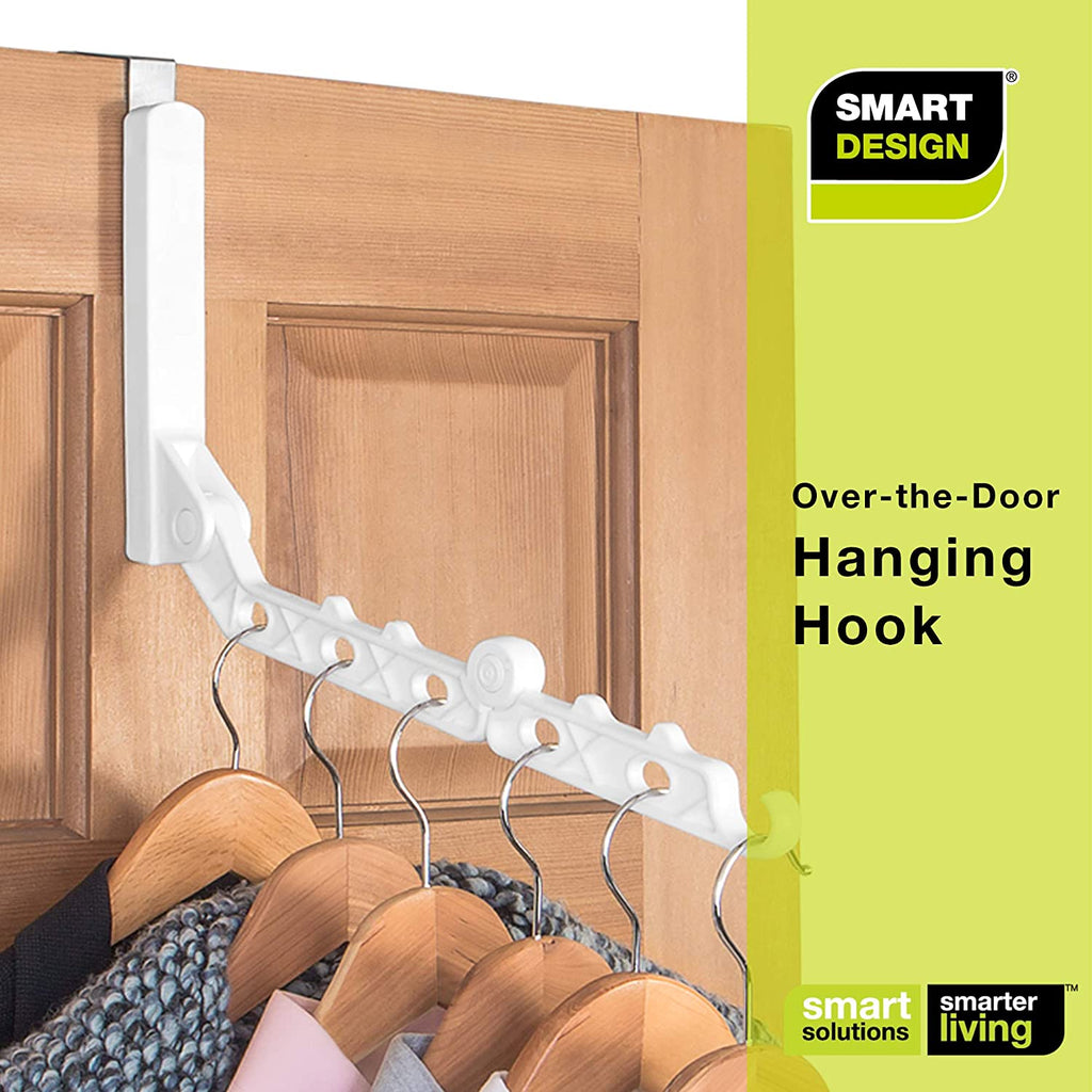 Over-The-Door Hanger Hooks with Expandable Arm