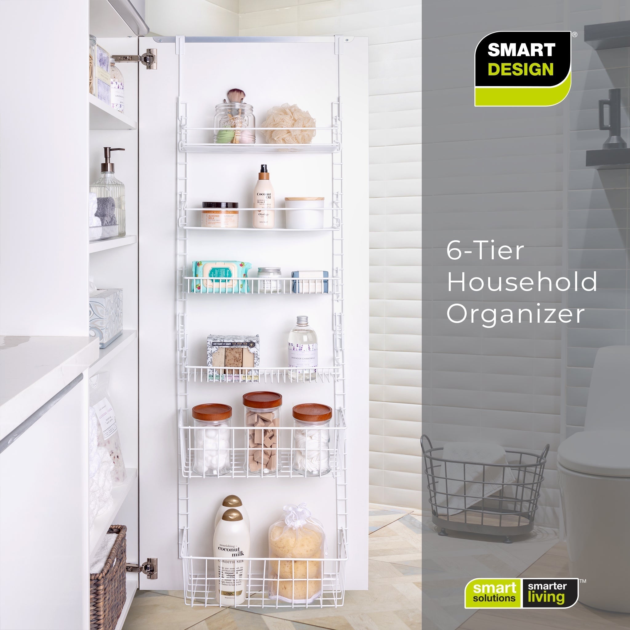 Deluxe Over-The-Door Organizer – 6-Tier