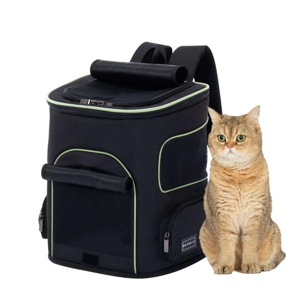 PETSFIT Pet Carrier Backpack with Upgraded Waist Protection Fully Ventilated Collapsible