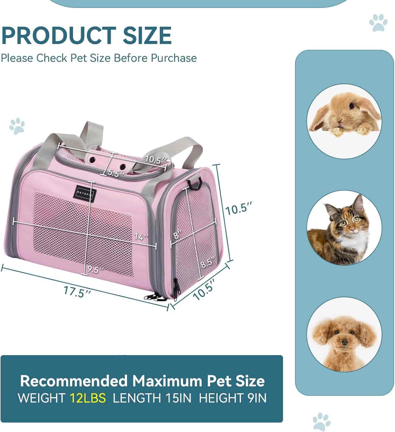 PETSFIT Pet Carrier Bag