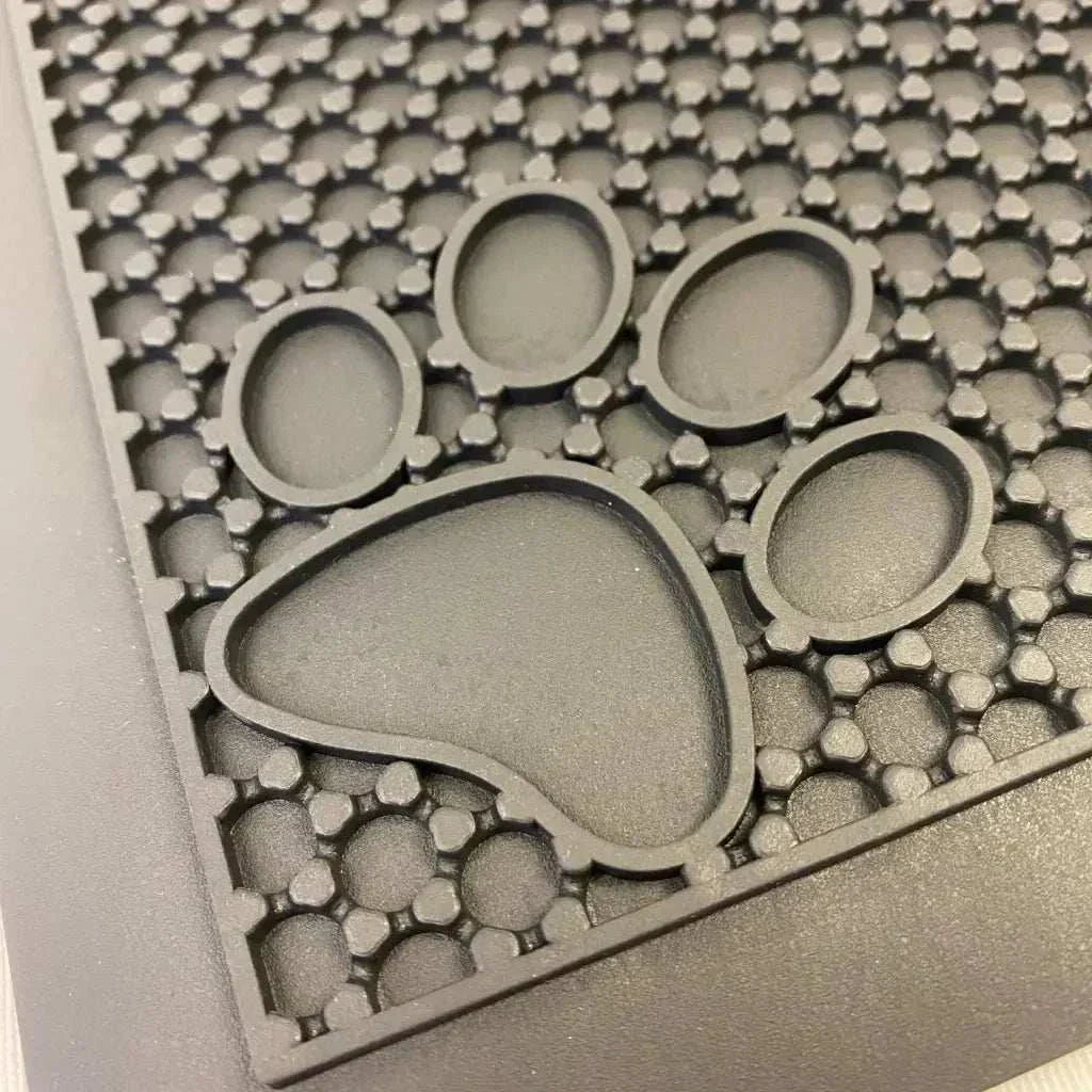 Pet Feeding Cat Litter Catcher Non-Slip Mat Waterproof Large 23"L x 36"W Slate Grey