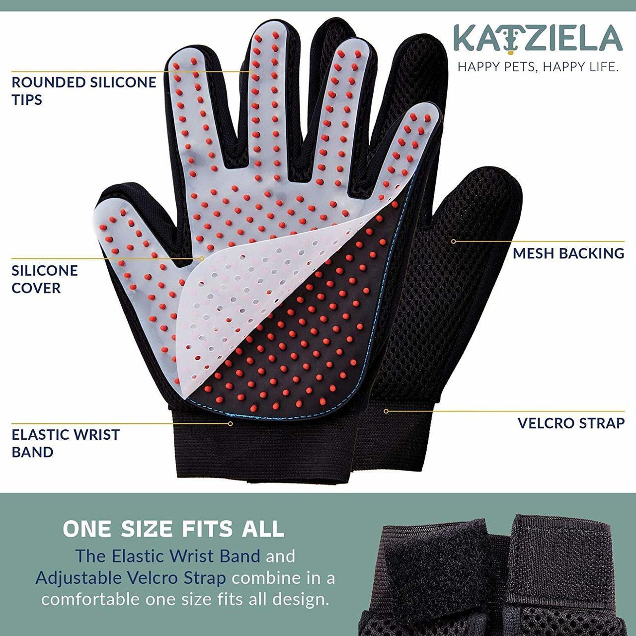 Katziela Pet Grooming Gloves