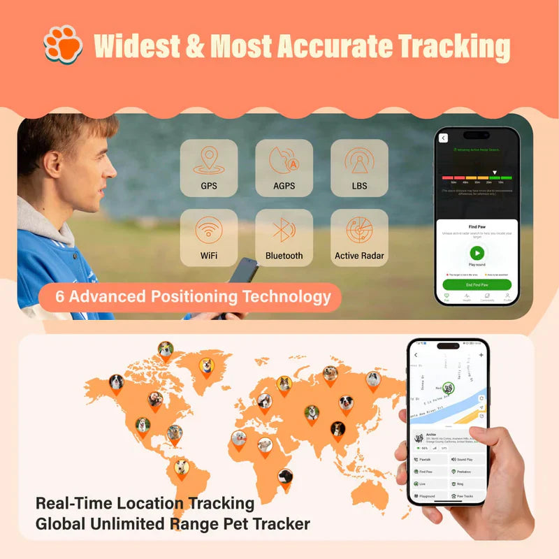 GlocalMe PetPhone – The First Satellite GPS Tracking Smartphone & Activity Tracker Designed For Your Pet