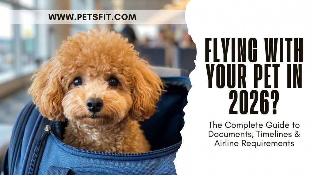 PETSFIT Two-Way Placement Dog Carrier Airline Approved Small Animals Carriers for Kittens